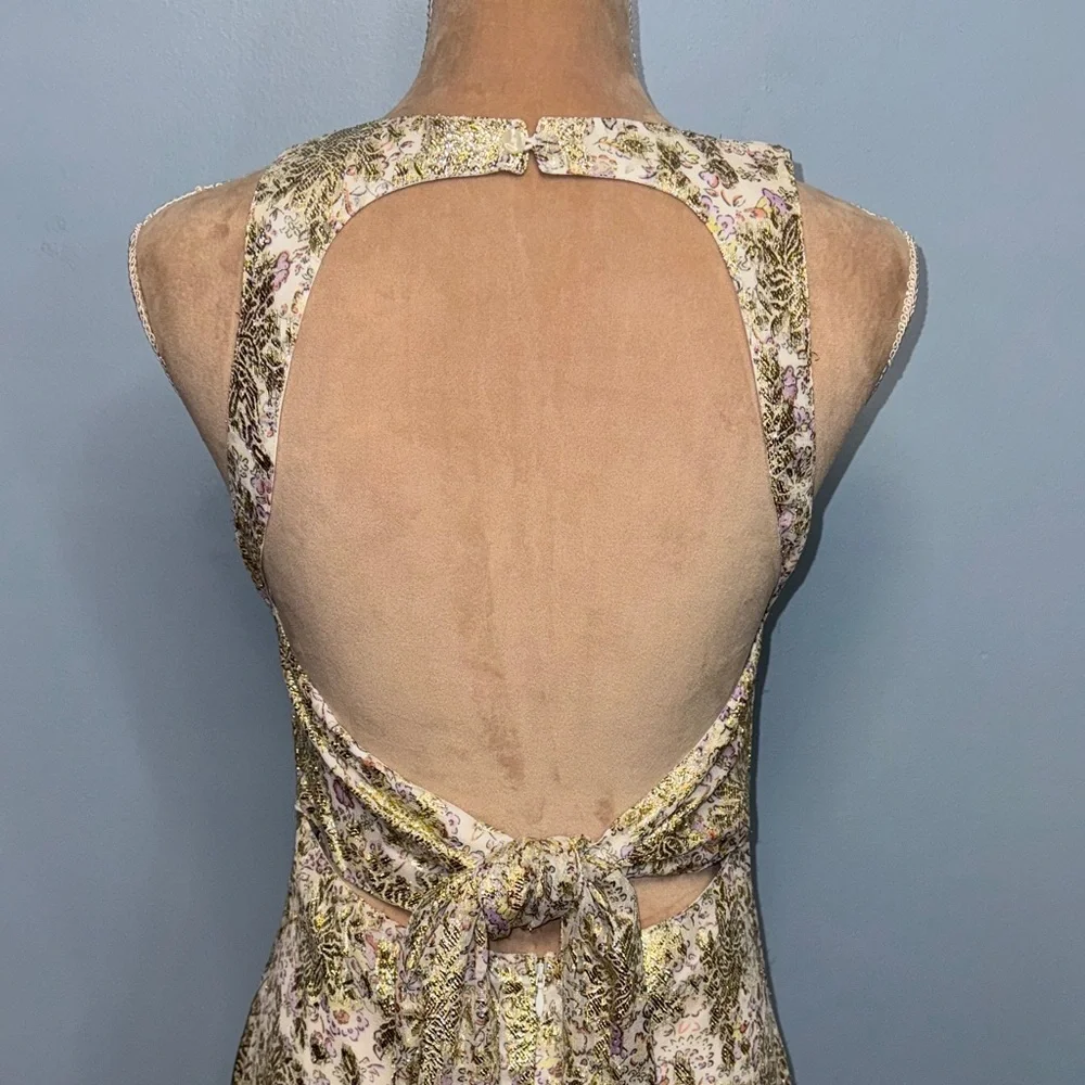 LuLu’s Elegant Gold and Silver Women's Dress Size Small & Medium NWT - Picture 8 of 13